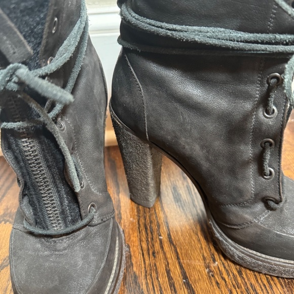 Buttero Heeled Boot Black Leather EU 38 - Picture 4 of 4